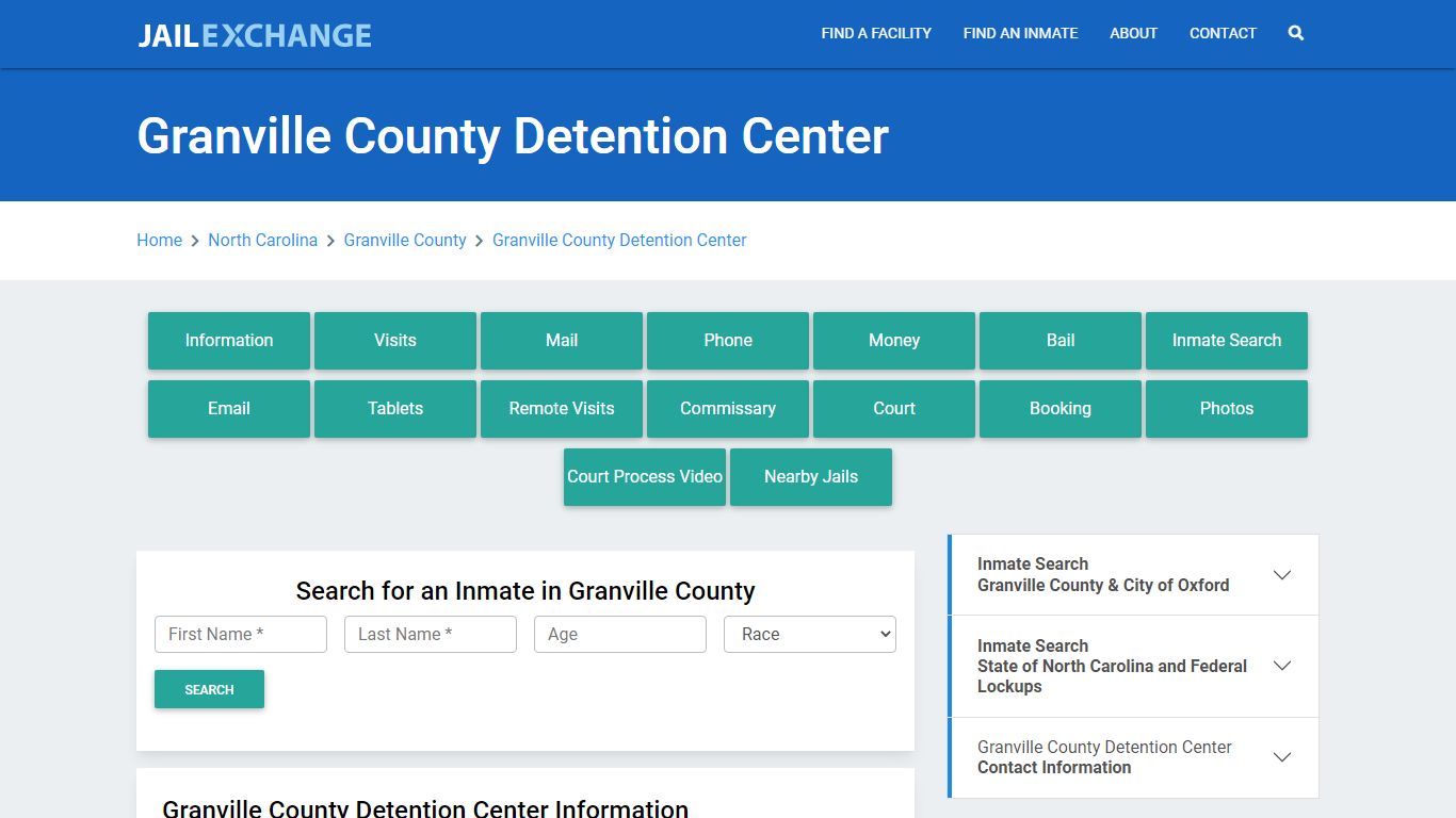 Granville County Detention Center - Jail Exchange