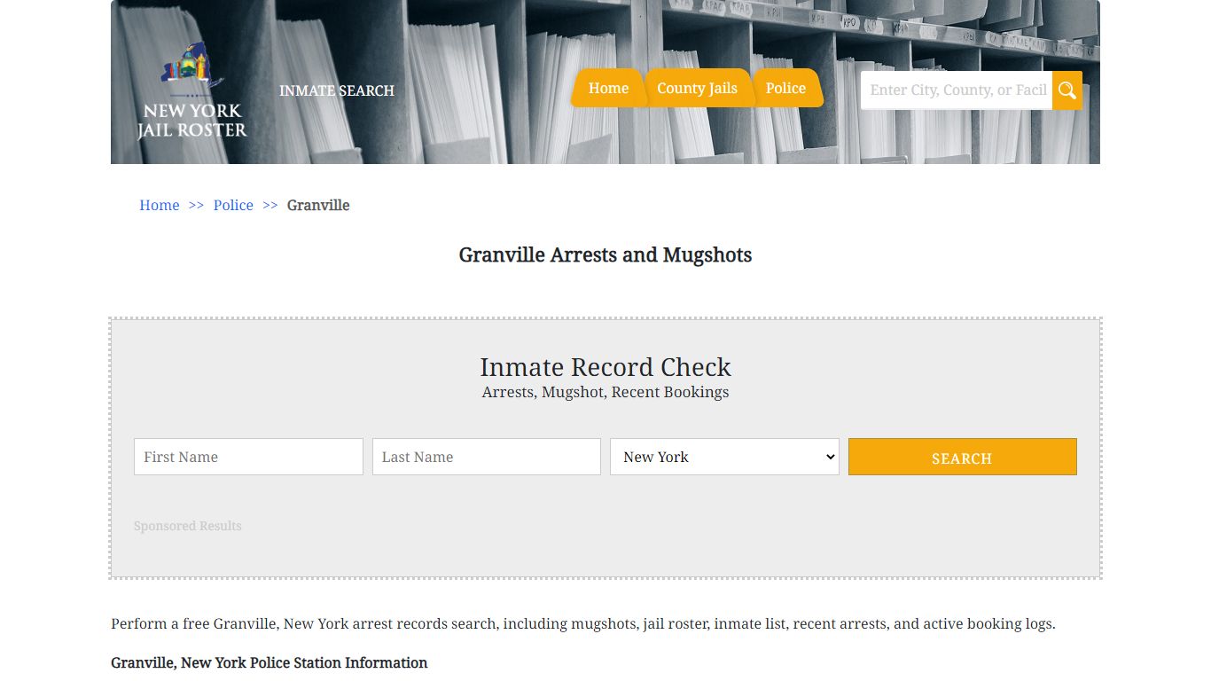 Granville Arrests and Mugshots | Jail Roster Search